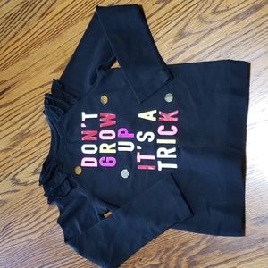 Size 7 Black Long Sleeve Shirt